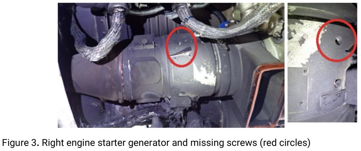 thenewarea51's tweet photo. The prelimanry report from the NTSB just got released on the NetJets Citation crash in Laredo, Texas last month. 

•  Sequence: Early flight vibration + humming (described as possible avionics cooling fan) + BOTH ON ADC1 CAS message. Crew consulted maintenance, cleared message, continued. 
Later: right fuel issues (BST PUMP ON, PRESS LOW, LEVEL LOW), generator fail, multiple CAS msgs. Diverted to LRD. Right engine flamed out on final, then left. Crew asked about off-airport landing; touched down on highway (Bob Bullock Loop), sheared poles, hit vehicle, rolled onto side. In-flight + ground fire. 

•  Findings so far: Right engine fuel pressure switch separated, fuel tube fractured at weld. Starter-generator missing screws, bent shaft, fractured cooling fan (recent overhaul). FDR/CVR data pending. Wreckage under further exam.
