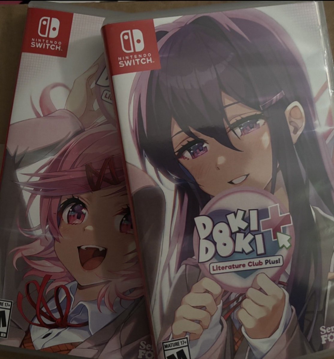 Raingal11's tweet photo. Natsuki just came in from @SerenityForge ! Now Yuri isn’t alone, and 2 more to go!

…now kiss! Dan says you should! https://t.co/egb3tQia6v