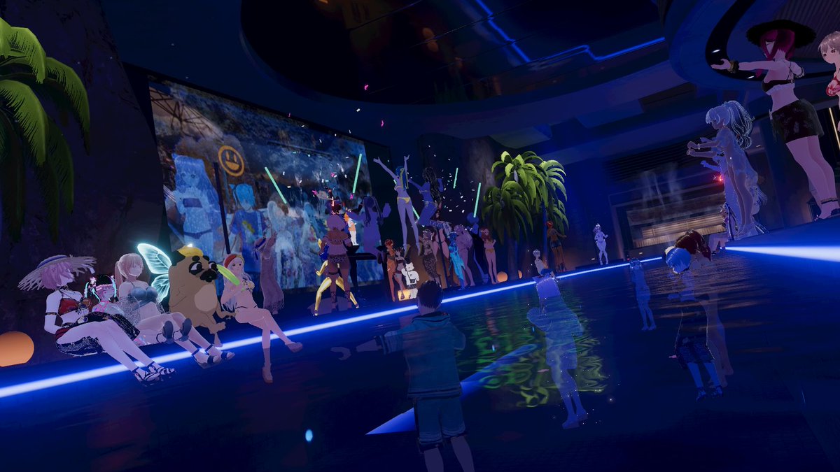 HIRAFUJI011's tweet photo. #DJRaysolstice
#cluster
水着なDJサウンドをBGMに
水着集会!
VRで参加すると
没入感がすごかった〜
来て良かった☺️✨️
https://t.co/Ig16JJtFJU https://t.co/4cvYMNu6Xl