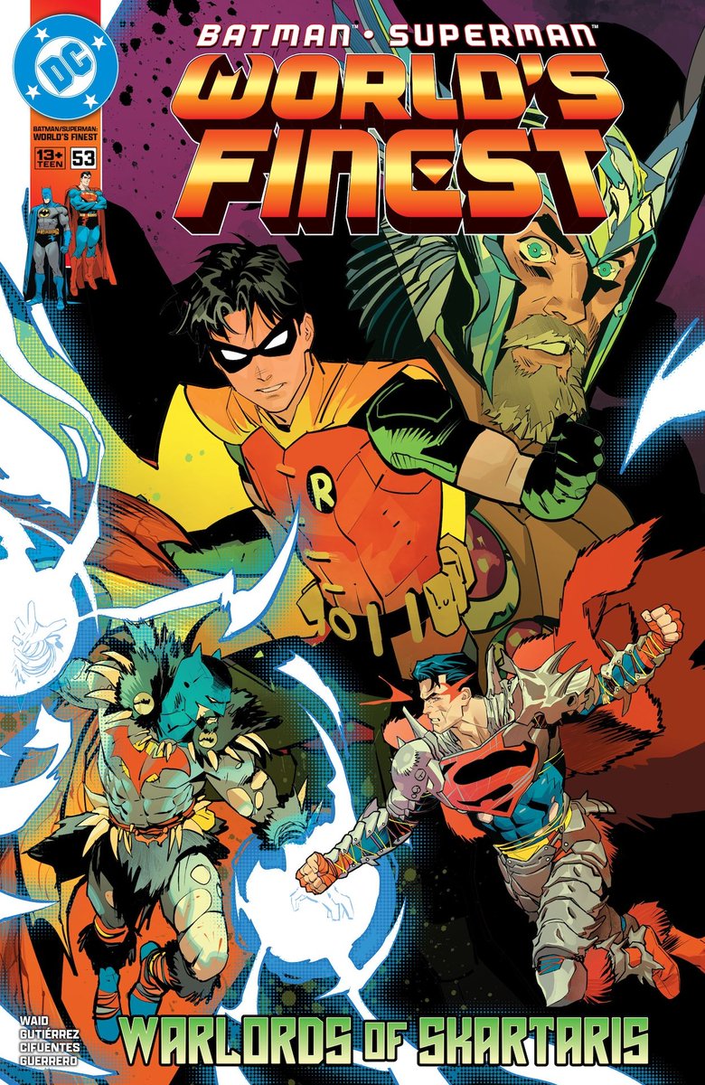 AngelaR_1011's tweet photo. Dickbin featured on World's Finest #53, art by Dan Mora (cover) and Adrián Gutiérrez https://t.co/iJpDIl7Mvv