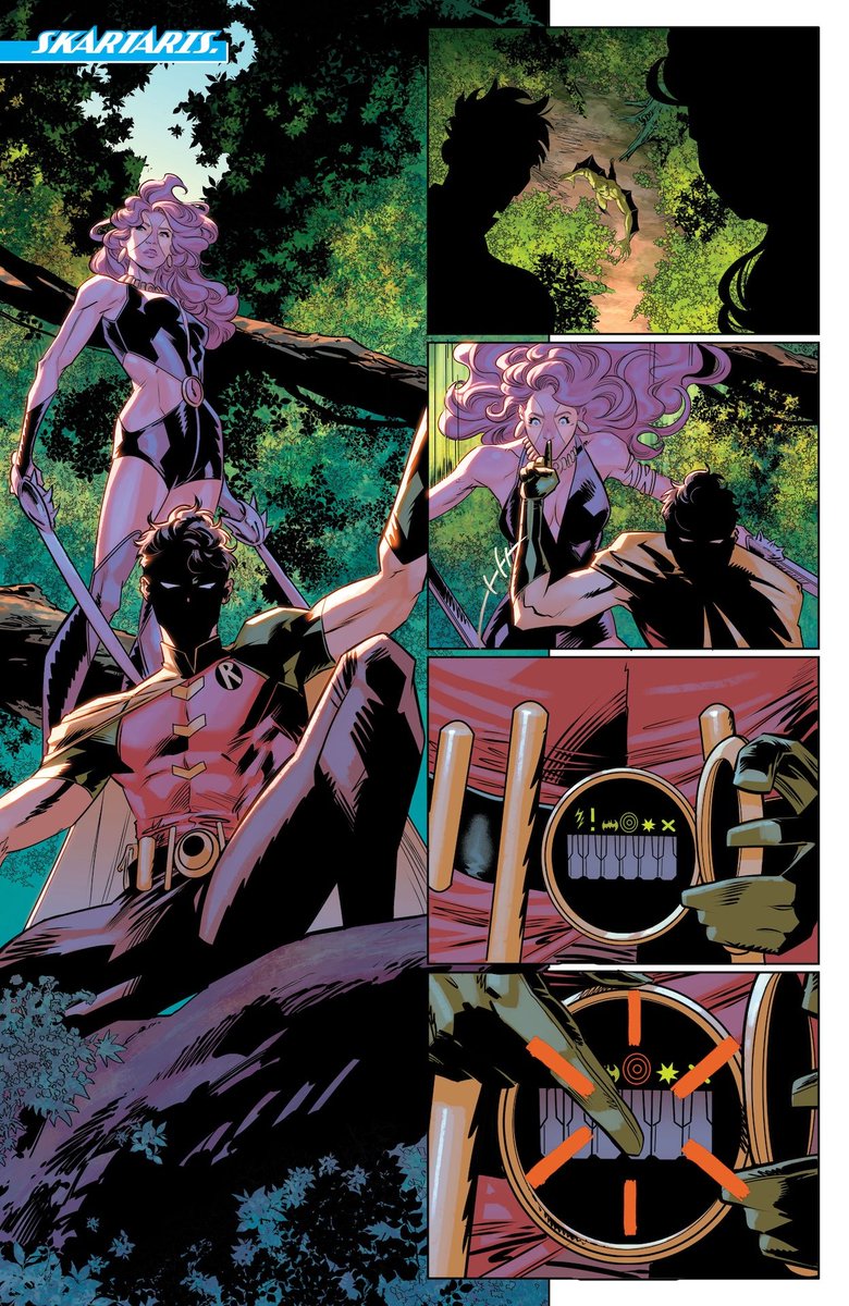 AngelaR_1011's tweet photo. Dickbin featured on World's Finest #53, art by Dan Mora (cover) and Adrián Gutiérrez https://t.co/iJpDIl7Mvv