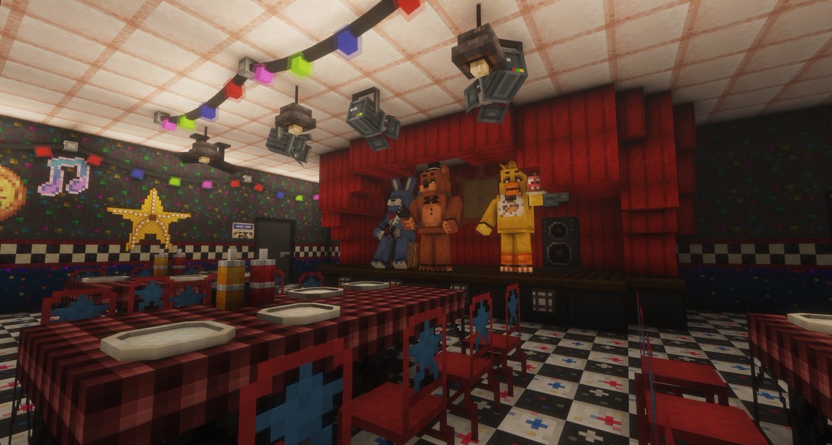 TrioTroublesome's tweet photo. Ive Built a lot in this FNAF world, but currently ive been working on recreating Next Week At Freddy's, a wonderful Fan-game that also came with a 3D blender model of the map, which was SWEET!

Coming out this Saturday ❤️ https://t.co/Be8FMA8RLd