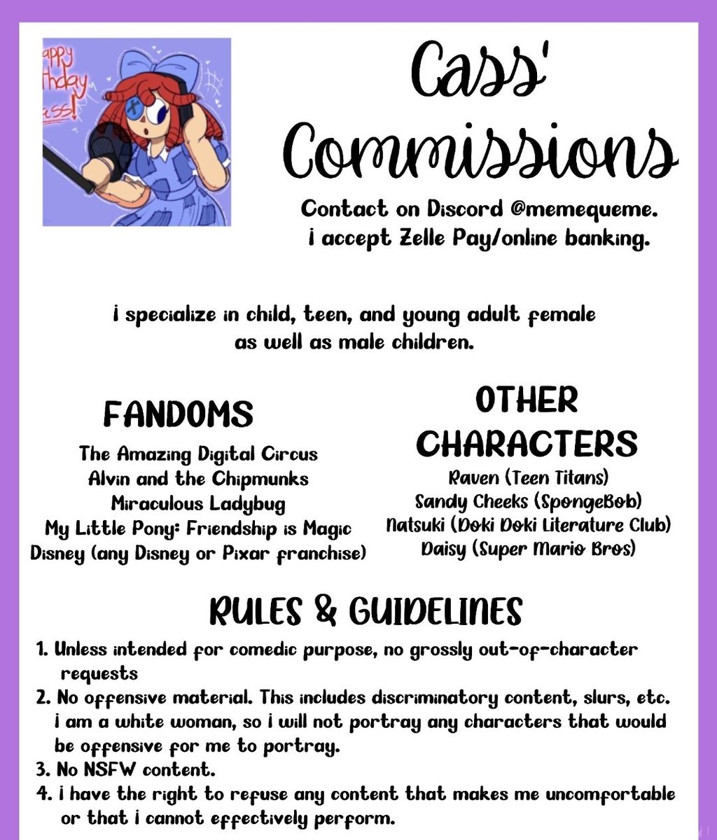 casshole_voices's tweet photo. Hey everyone! I want to start opening up commissions for my voice overs! If you want custom content from me, please consider sending some my way!
If you are interested, feel free to dm me on here or discord!
#voiceacting #impressions #tadc #mlp #fandom https://t.co/JtWt1YnFN9
