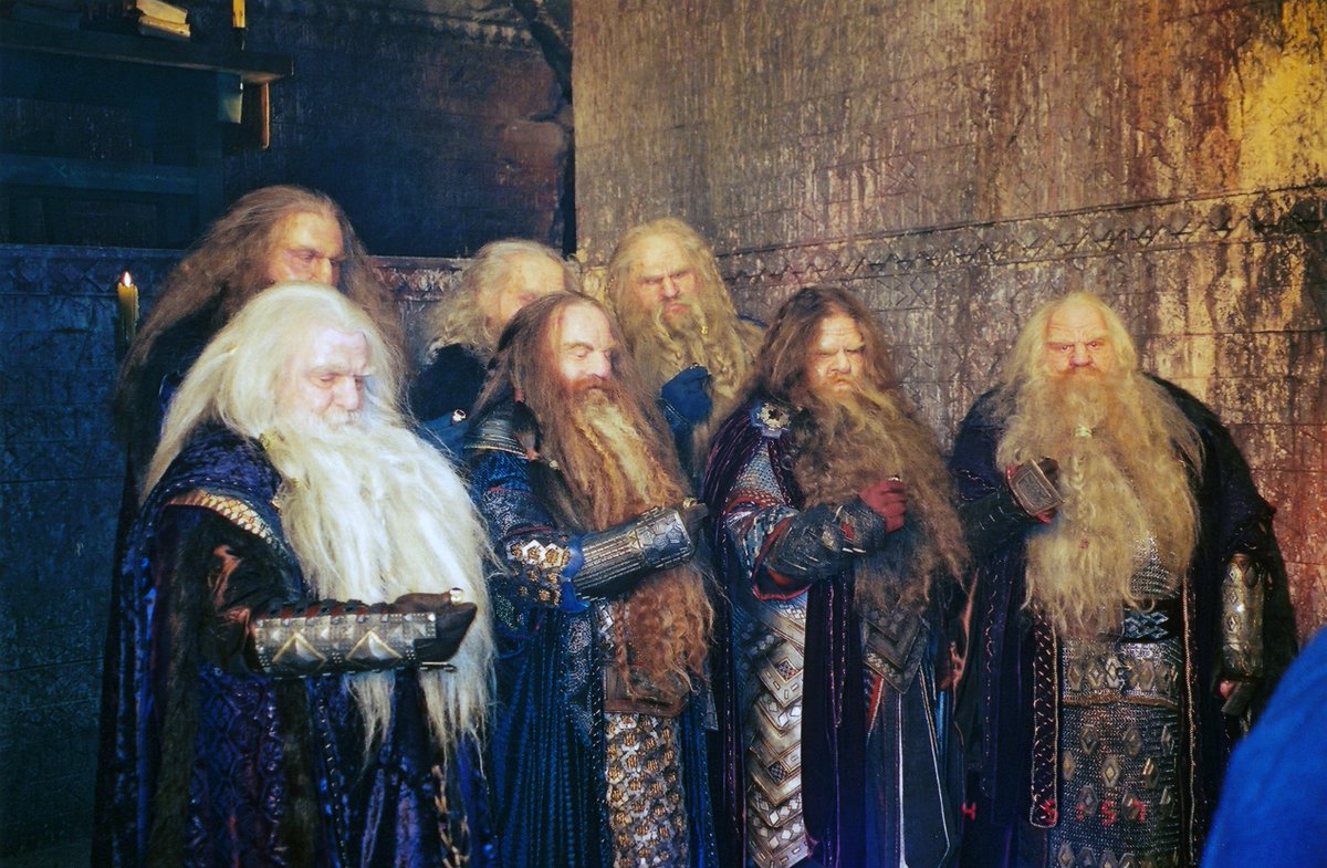 WetaWorkshop's tweet photo. The Dwarf lords who received seven rings, and the Dwarves who gathered in Rivendell to answer the threat of Mordor.

Celebrating 25 years of Sir Peter Jackson’s filmic adaptation of J.R.R. Tolkien's #TheLordoftheRings: The Fellowship of the Ring. https://t.co/nPYJ1wXHIq