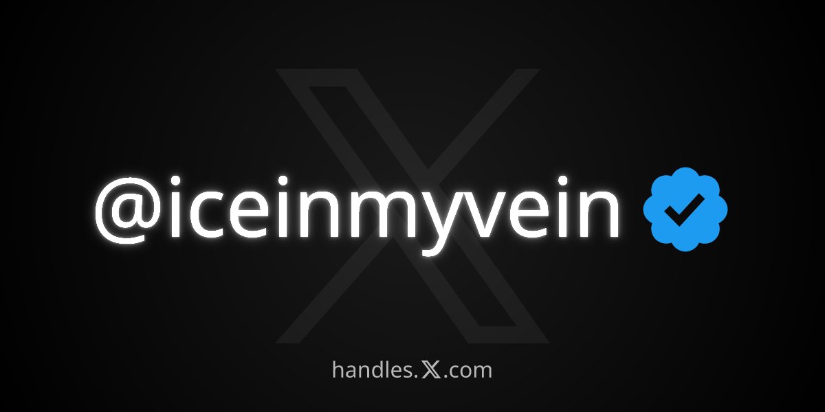 iceinmyvein's tweet photo. FINALLY GOT MY OG HANDLE BACK THAT SOME FUCKER STOLE FROM ME (dont ask me how 😂) @iceinmyvein from the X Handle Marketplace! Get your own at https://t.co/KCDkCQujm5 

PUT YOUR LTC ADDY IN THE COMMENTS TIPPING A FEW PEOPLE!