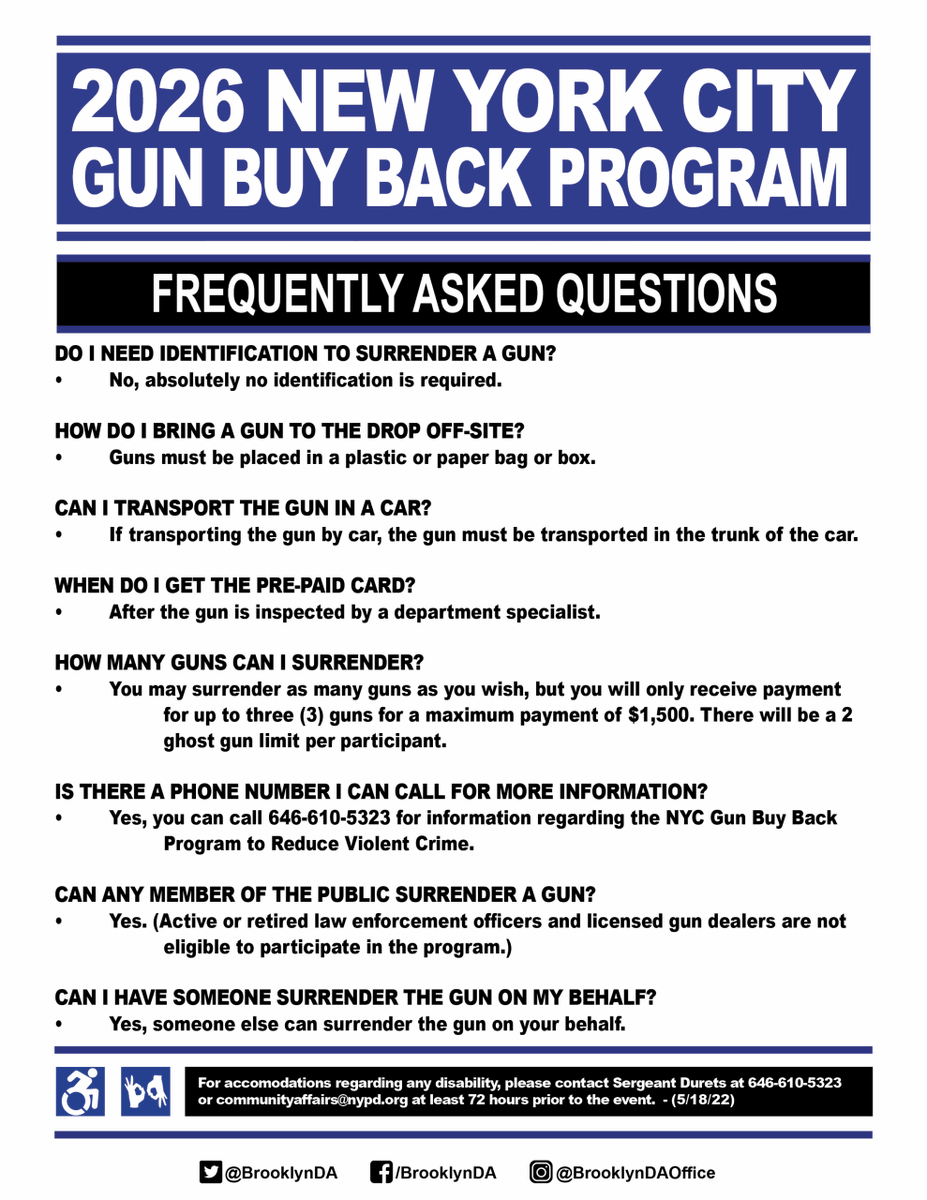 BrooklynDA's tweet photo. If you have questions on what qualifies or how to transport firearms safely, read our FAQ: https://t.co/fSZg5cePma