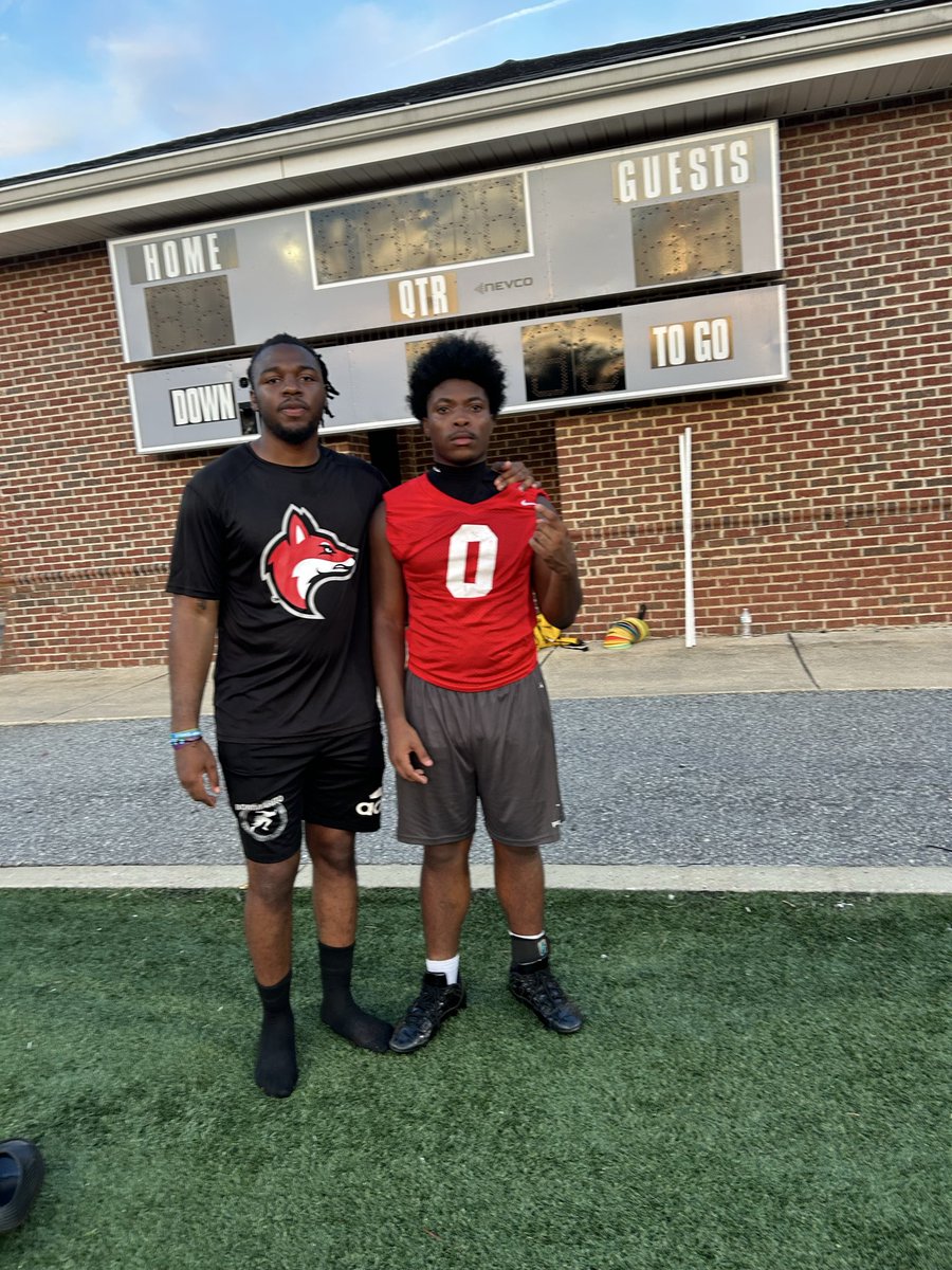 JemoStinso52143's tweet photo. Had a great time getting evaluated @NGUFootball1 by @mataeo_durant , thanks for the pointers and advice!
@CoachRamseyMVP @CoachSolesbee19
@MVPFootballSC 
@TeamForever17 
@PrepRedzoneSC https://t.co/9WYg2ZaERu