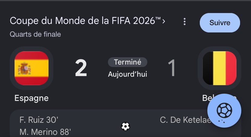 KitambalaMarcel's tweet photo. Mondial-2026: l'Espagne écarte la Belgique (2-1) et rejoint la France en demies https://t.co/t1PwqiIZdd