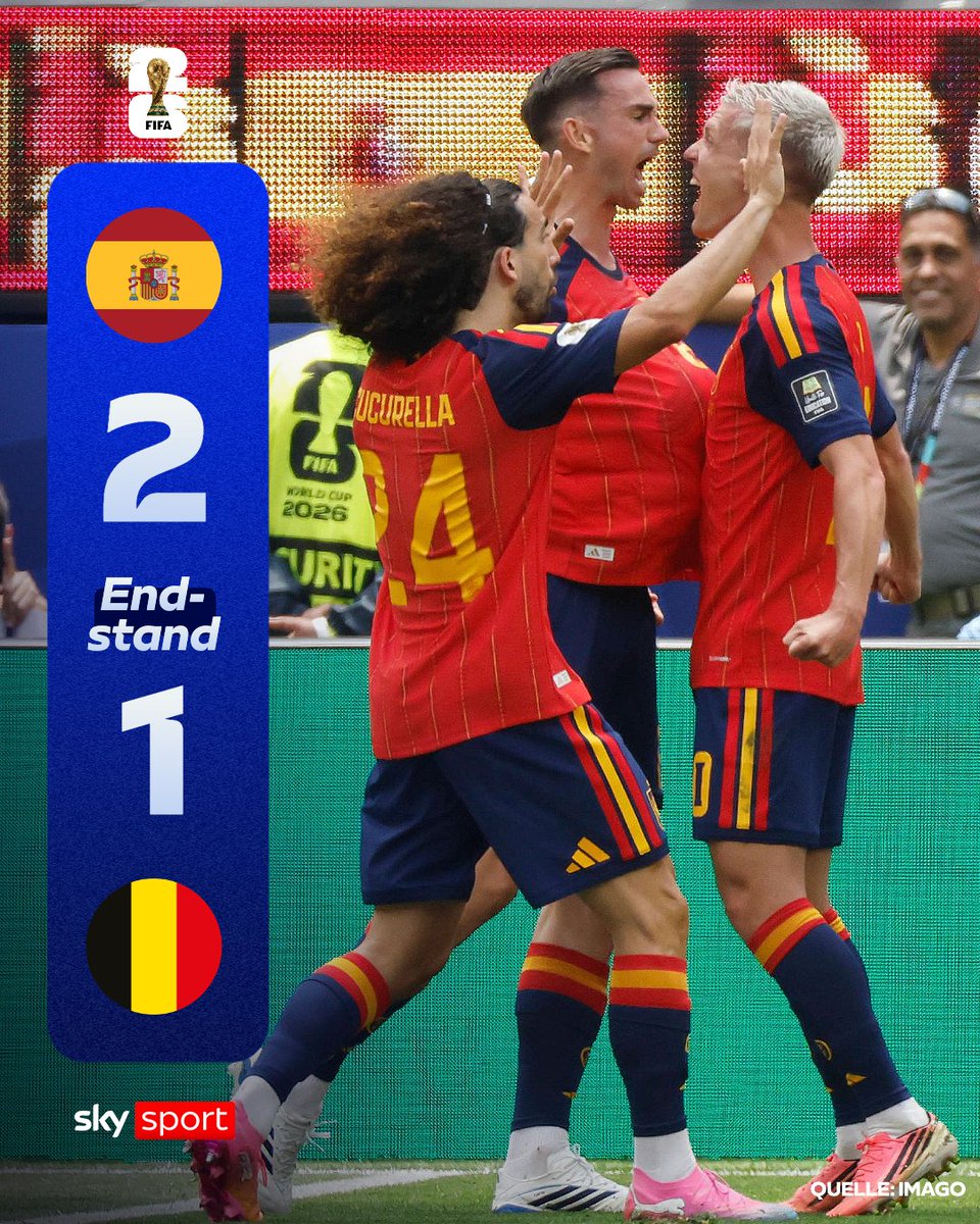 SkySportDE's tweet photo. Und wieder Merino - wer auch sonst?! 😱🔥 Wie schon im Achtelfinale schießt der 30-Jährige die Spanier spät zum Sieg. Die Mannschaft von Luis de la Fuente trifft im Halbfinale auf Frankreich. 

#SkySport #Spanien https://t.co/HLklaO8CiP