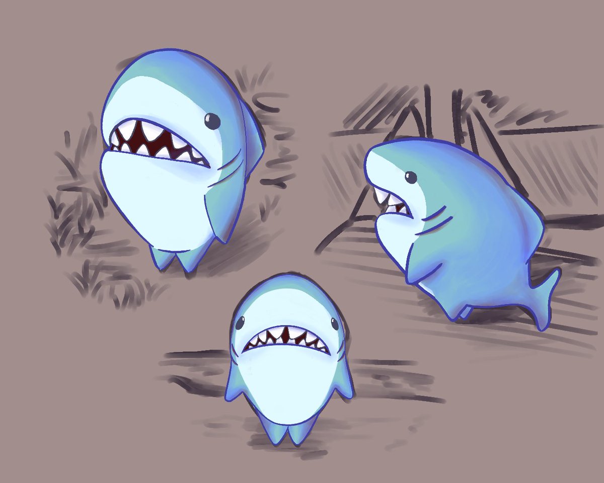 VelvetbatsX's tweet photo. Lil sharky :>  #finalfantasy #drawing #painting #cute #adorable #procreate https://t.co/NHmAOAgAvx