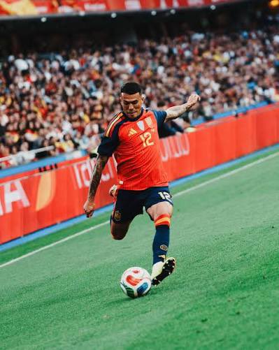 CockerelCrew's tweet photo. 🇪🇸 Congratulations to Pedro Porro and Spain on reaching the World Cup semi-finals! 👏🌍

Another strong performance from Pedro as Spain booked their place in the final four, where they will face France in a massive semi-final showdown.

A brilliant achievement — well played, Pedro! #COYS #SPURS #WorldCup