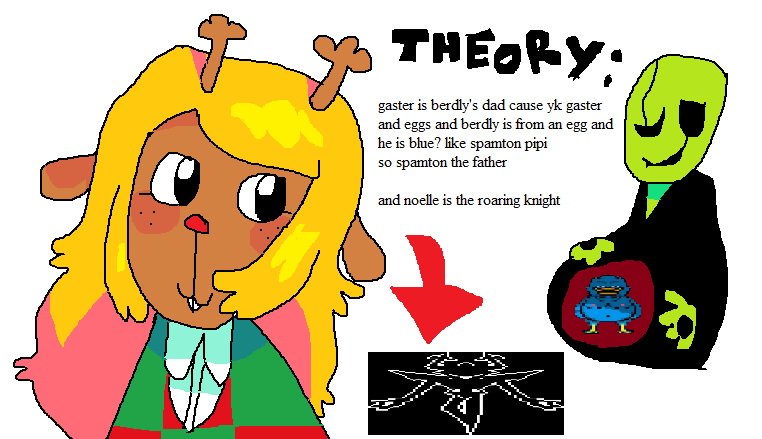 tornadass's tweet photo. my #deltarune theory 100% true #noelle https://t.co/AvUDFauMuu