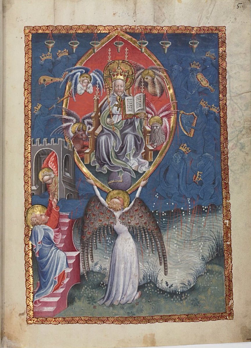 red_loeb's tweet photo. Presenting: the Weekend

BnF MS Néerlandais 3; Apocalipsis in dietsche; 15th century; f.5r @GallicaBnF https://t.co/rGMkcmhiej