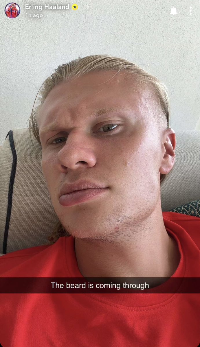 Erling Haaland Snapchat Updates tweet media