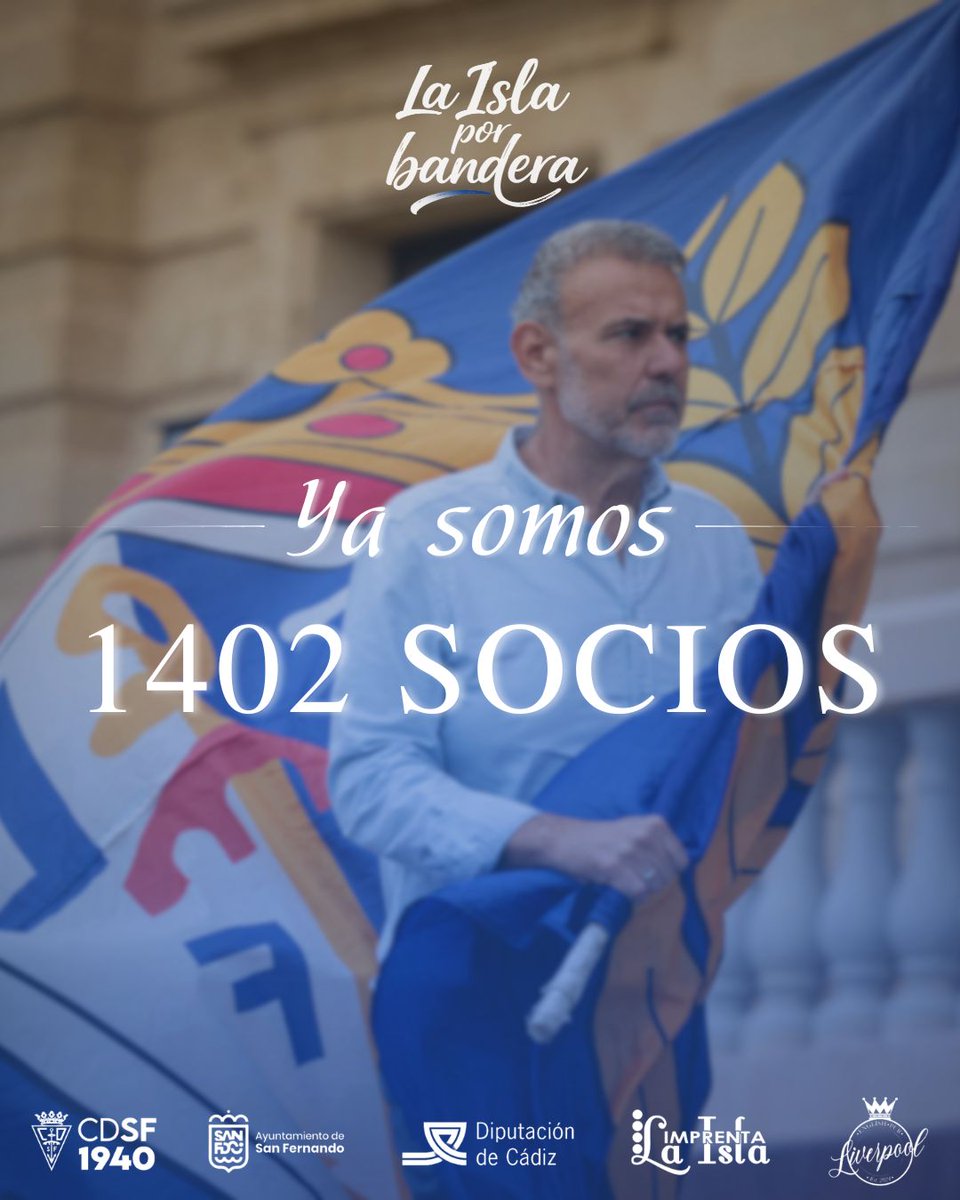 _CDSanFernando's tweet photo. 💙 ¡Sueñen bonito, azulinos! 

🦁 ¡YA SOMOS 1⃣.4⃣0⃣2⃣ SOCIOS! 

⚓️ #LaIslaPorBandera https://t.co/MT42r125lu