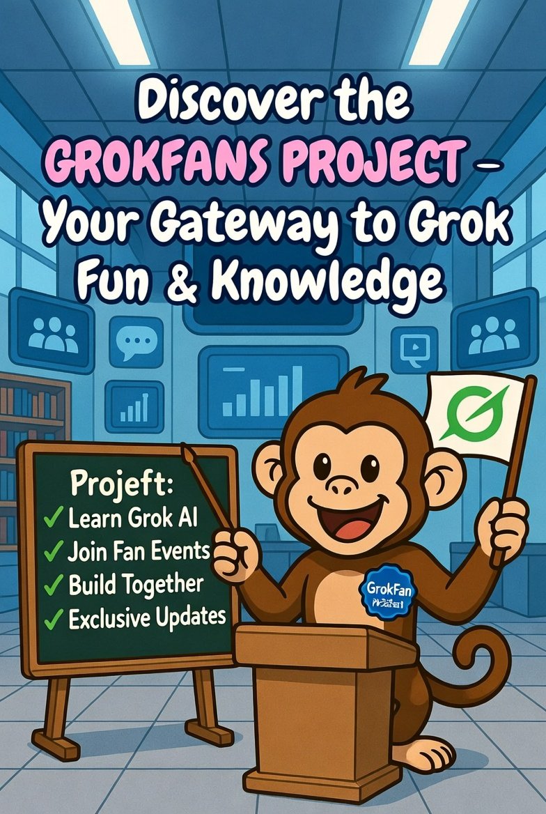 Galaxy220894's tweet photo. Class is in session with Professor Monkey! ππ΅
Discover the GROKFANS PROJECT β your gateway to:
β
Learn Grok AI
β
Join Fan Events
β
Build Cool Stuff
β
Get Exclusive Updates
Education + Fun = Best combo!
Are you ready to level up?
#GrokFansProject #LearnWithGrok #xAI https://t.co/Lkpg0hJ3KX
