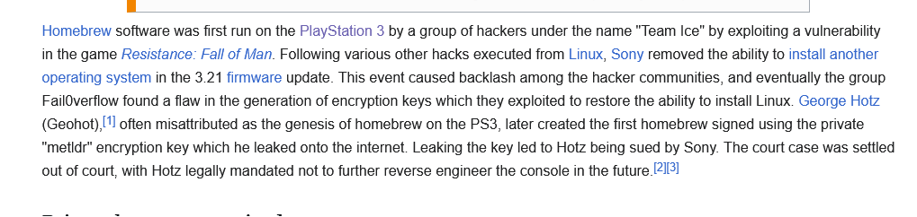 JunoNoxAstra's tweet photo. @Erik_Haile The PS3 was hacked before Sony removed OtherOS. 

Y'all really do just talk out your asses these days 🤣 https://t.co/oxdQnjDNOO