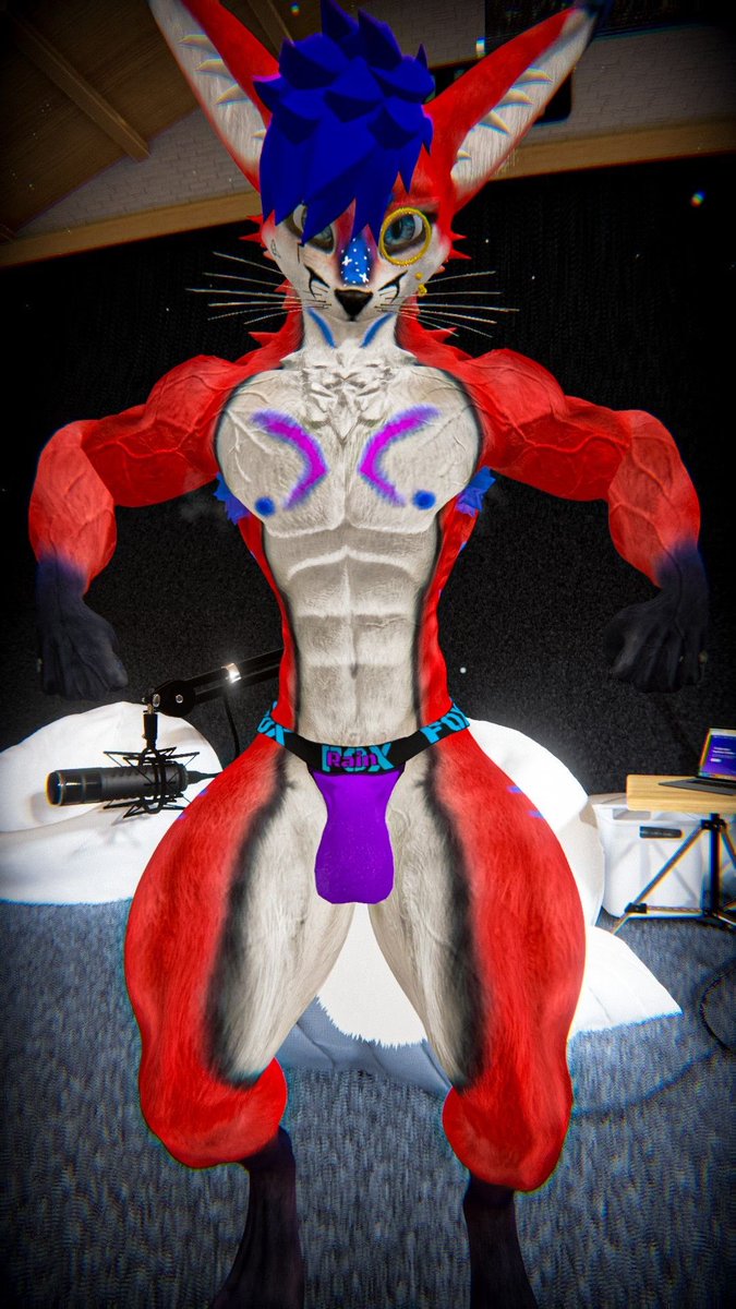 skyfall_fox_'s tweet photo. @RidgeDaYote There’s a system that takes clothes fit to models in its library and can fit them to any other model in its library. I have a jockstrap fit for a rexouium base that can easily be fit to a nardo (if it’s in the library) but if not I’ll just do it for you since jockstraps are easy. https://t.co/yUBp44xWCr