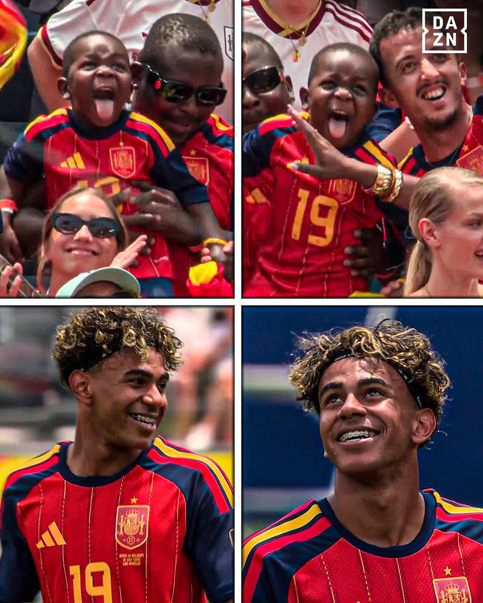 DAZNFutbol's tweet photo. KEYNE ES SIMPLEMENTE INCREÍBLE 😍🇪🇸🔥

LAMINE YAMAL NO PUEDE PARAR DE REÍRSE 😂

#DAZNMundial #FIFAWorldCup https://t.co/vgJ8aCgCk0