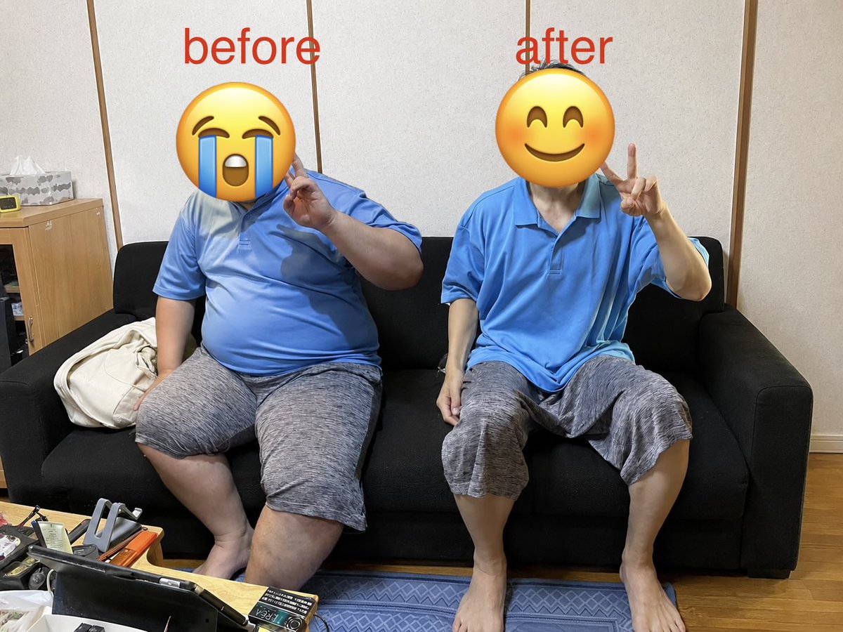 ADozi0518's tweet photo. 「1年後、本当に変われるの？」
1年前の自分もそう思っていました。
でも、積み重ねを365回続けた結果…
✅139.5kg → 67.0kg ✅-72.5kg
魔法の方法はありません。
毎日少しずつ継続すること。  まだまだ理想の身体を目指します💪
#ダイエット #ボディメイク #筋トレ #ビフォーアフター #adidas https://t.co/EYLBzJDLLm
