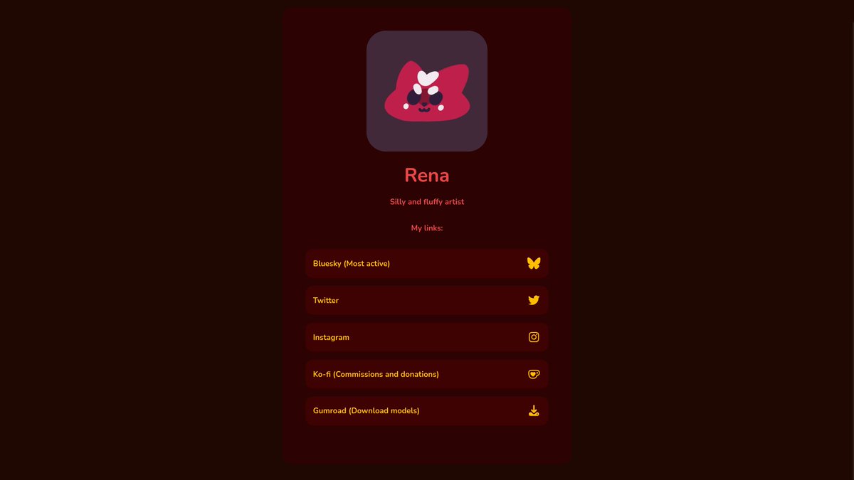 apple_rena225's tweet photo. https://t.co/ywsG7U0qDl updated my link site. made it by myself without using any card maker. let me know any suggestions you may have specially with colors!
#webdev #neocities https://t.co/ebs2Tcttqj
