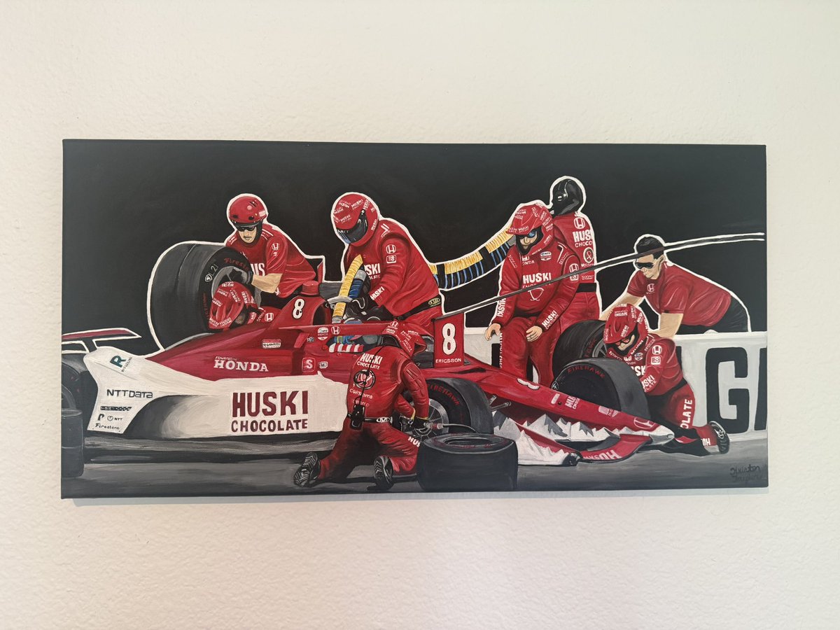 knt_art_'s tweet photo. Series complete!

Panel 1: Ericsson &amp; Pit crew 
Panel 2: Marcus Ericsson/no. 8 car 

I would love to sell these as a set and give them a home! Shoot me a message for details. 

#art #indycar #artwork #acrylic #painting https://t.co/AJhiAPhom0