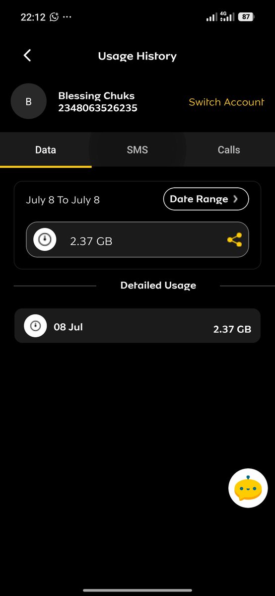 AfroDevAnimator's tweet photo. Dear @MTNNG,

I subscribed to your 75GB monthly plan (₦11,000) on 8 July. Within just 3 days, my balance dropped to 34.2GB, yet my MTN App shows my total usage is only 2.37GB. I haven't used a hotspot or downloaded large files.Where did the rest of my data go? I need an urgent https://t.co/7pS0w4BXXQ
