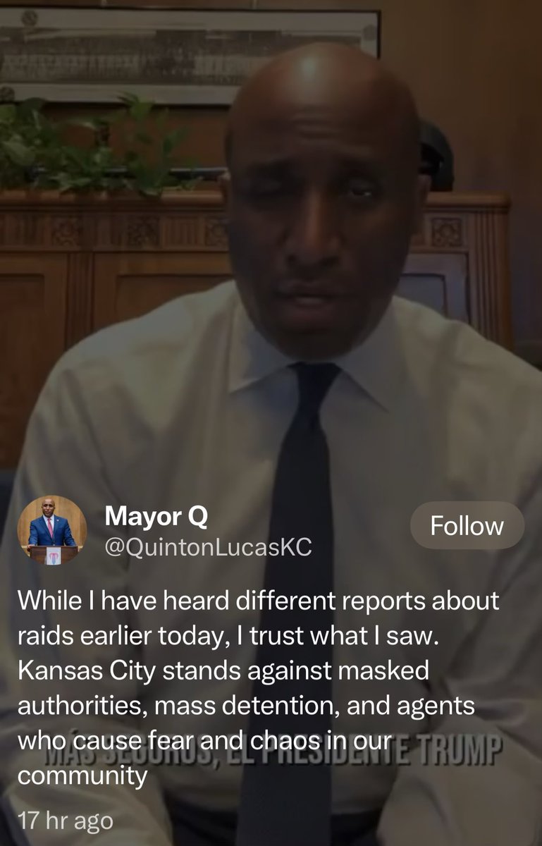 Based_913's tweet photo. @libsoftiktok @DHSgov What does the woke mayor @QuintonLucasKC of KC do about this? Complain that they were wearing masks! https://t.co/FnMAbOZ54W