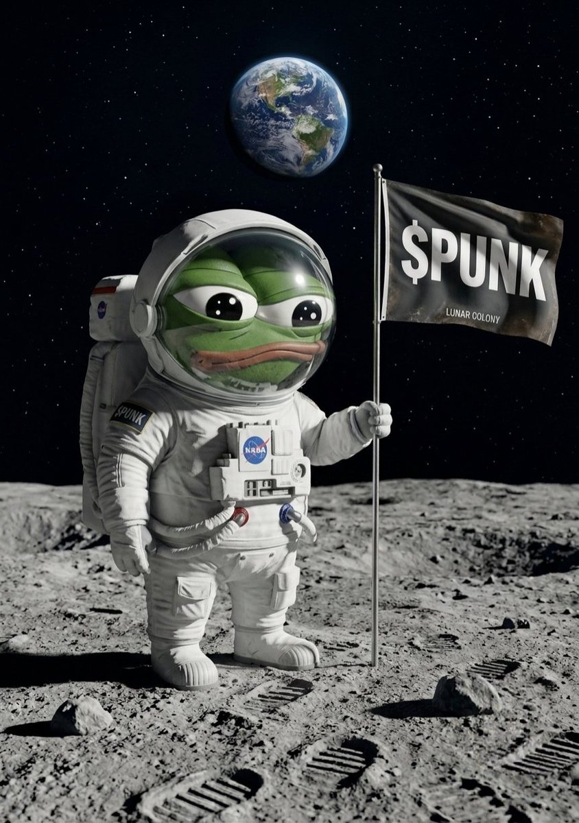 aditadam18's tweet photo. The frog who didn't just touch the stars, but planted the $PUNK flag on them. Powered by Solana, driven by the community
CA : 5NgaVXHoikb9e326MSCwo44DXKGuPiKVt9q9Tm51pump
Backet by @mrpunkdoteth
#meme #memecoin #memecompetition #Airdrop @PUNKTHEFROG https://t.co/JufuZFZboG