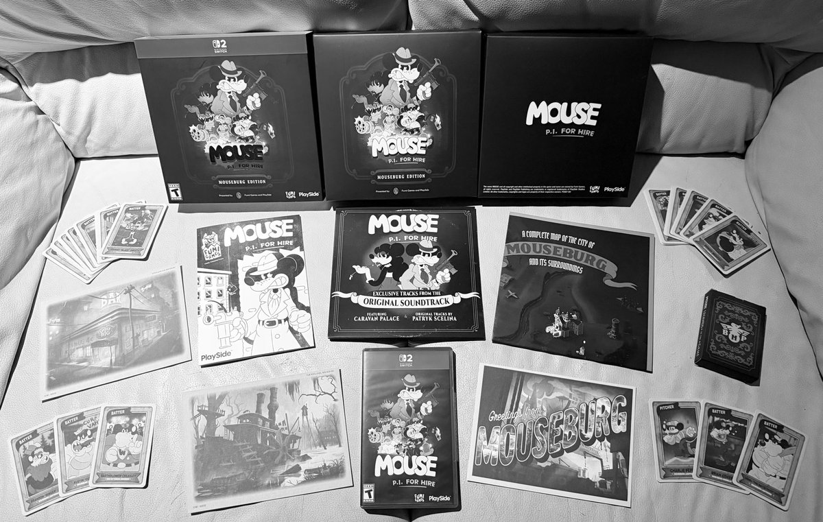mousereloaded's tweet photo. Mouseburg Edition in black and white! Perfect https://t.co/DpanLoAsDr