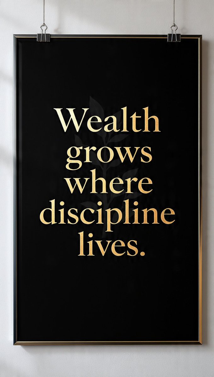 midas_bloom's tweet photo. Wealth grows where discipline lives,
And it dies where excuses do.
Wealth doesn’t chase hype,
It grows in the soil of daily discipline. 
#FinancialWisdom #InvestSmart #MoneyMindset https://t.co/MjJqejpLqV