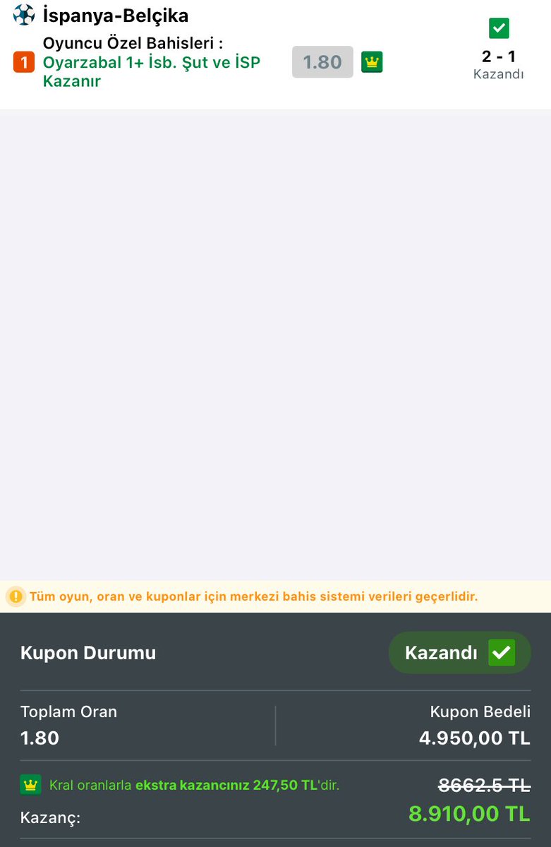 BahisBaronu45's tweet photo. @Kahin_Ugur Hocam biz güvendik o kadar da değil dedik https://t.co/xAKwQOe2sg
