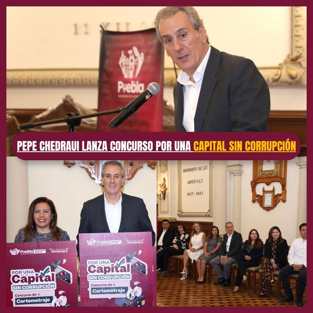 ImparablePuebla's tweet photo. ¡Tu voz a la pantalla! 🎥✨ Participa en el Concurso de Cortometraje "Por una Capital Sin Corrupción" que lanzó Pepe Chedraui  . Juntos trabajamos por una ciudad más transparente y honesta. ¡Checa las bases y participa! 🙌🎬 #Puebla #CapitalImparable https://t.co/yLOwOx3GAs