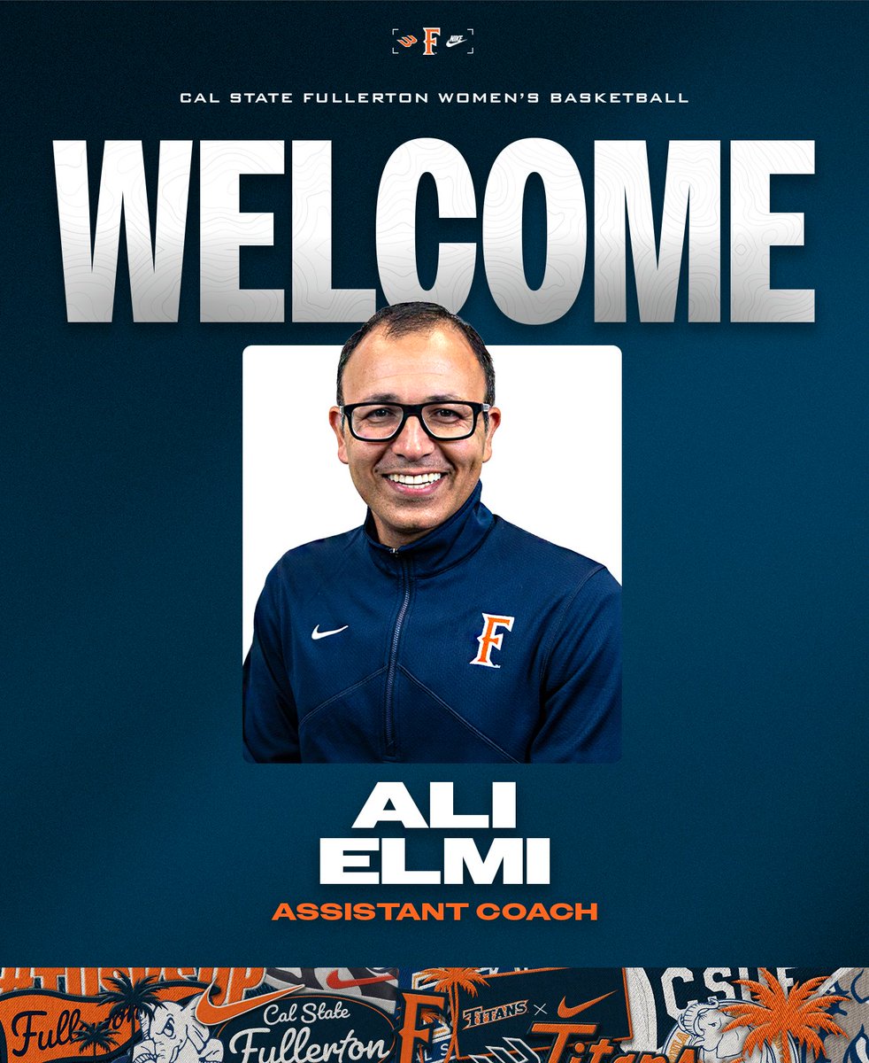 FullertonWBB's tweet photo. Rounding out our staff with another coach who has experience at all levels in So Cal!

Please welcome Coach Ali to the Titans Family!

#TusksUp https://t.co/JUW1ZkVheo