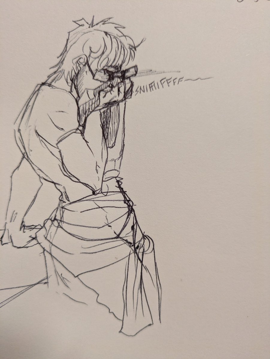 spicyjayxx's tweet photo. Bonus sketch inspired by my fic "When did you get so hot" but didn't make it into the actual scene I wrote. Grace go incinerate those boxers, they're 3 weeks old ffs #bloodymary https://t.co/6Zk0qdzP1V