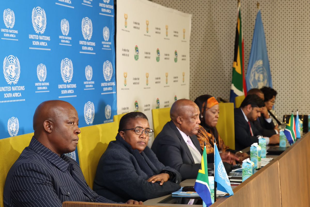 DpmeOfficial's tweet photo. More Highlights from the signing ceremony of a five-year Cooperation Framework for Inclusive Development between the South African Government and the United Nations today at GCIS in Hatfield, Tshwane.

#DpmeAtWork https://t.co/QiYkrcf95V