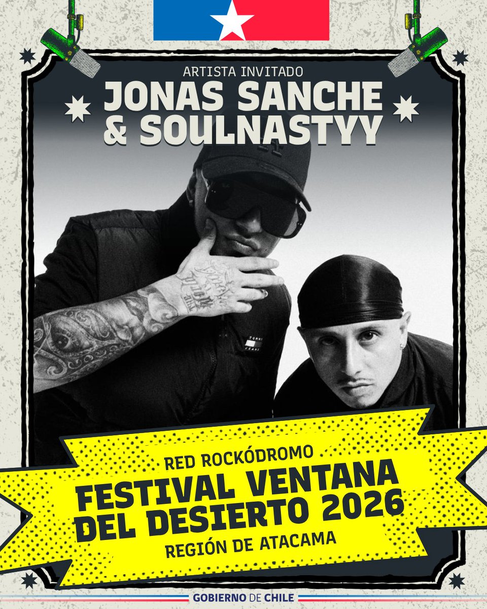 EscuelasdeRock's tweet photo. #VentanaDelDesierto2026 es uno de los 16 festivales públicos que componen la #RedRockódromo. Al finalizar, cada uno de estos certámenes define al representante regional que a fin de año viaja a Valparaíso a participar de #Rockódromo2026 https://t.co/LpLMujN0sV