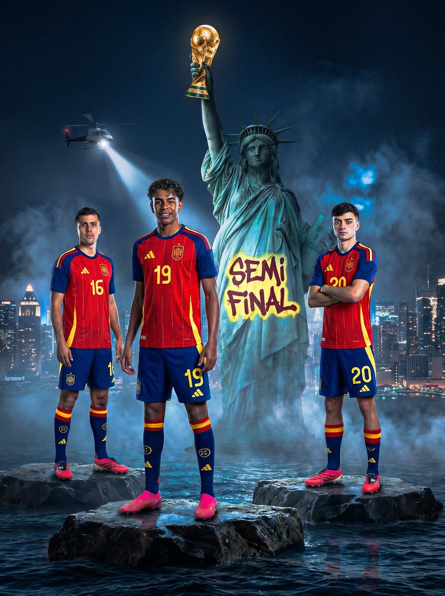 William95149762's tweet photo. 🚨🇪🇸 OFFICIAL: SPAIN QUALIFY TO WORLD CUP SEMI FINALS! 🌎🗽 https://t.co/kQIld0GcxT