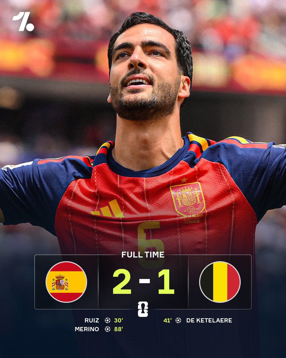 BigNelz1uc's tweet photo. *𝐒𝐏𝐀𝐈𝐍 𝐖𝐈𝐍 𝐈𝐓 𝐋𝐀𝐓𝐄 🇪🇸*

*𝐌𝐢𝐤𝐞𝐥 𝐌𝐞𝐫���𝐧𝐨 𝐜𝐨𝐦𝐞𝐬 𝐨𝐟𝐟 𝐭𝐡𝐞 𝐛𝐞𝐧𝐜𝐡 𝐭𝐨 𝐬𝐜𝐨𝐫𝐞 𝐀𝐍𝐎𝐓𝐇𝐄𝐑 𝐥𝐚𝐭𝐞 𝐰𝐢𝐧𝐧𝐞𝐫… 𝐭𝐡𝐞𝐲’𝐥𝐥 𝐧𝐨𝐰 𝐟𝐚𝐜𝐞 𝐅𝐫𝐚𝐧𝐜𝐞 𝐢𝐧 𝐭𝐡𝐞 𝐬𝐞𝐦𝐢-𝐟𝐢𝐧𝐚𝐥 🍿👀* https://t.co/qAILHFcyUJ