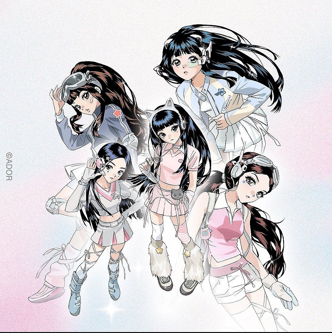 kimberleyhehe's tweet photo. NewJeans Cyber Retro Magical Girl characters ~ https://t.co/jdDppI8F11