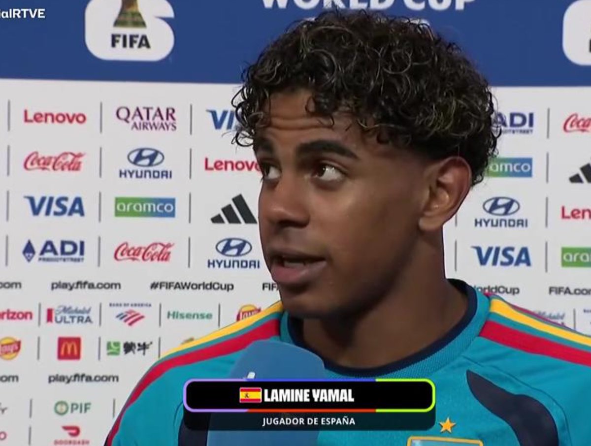 TouchlineX's tweet photo. 🚨🗣️ 𝗡𝗘𝗪: Lamine Yamal: "If France have to fear anyone, it's us."

"We're the ones who knocked them out last time." https://t.co/ZQOQIm9Tue