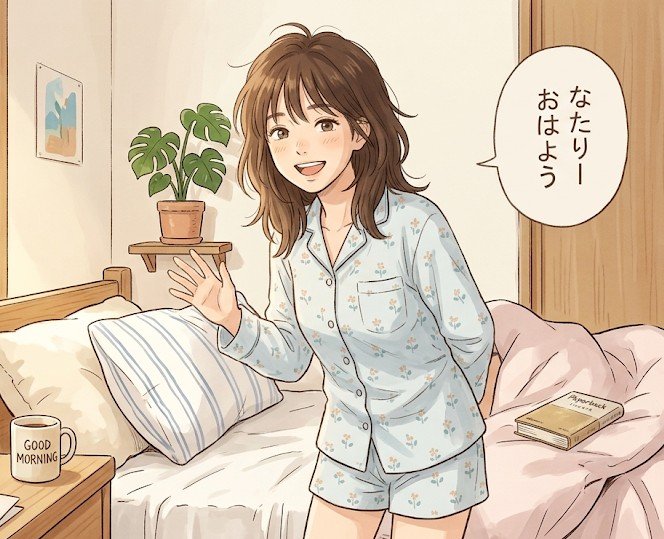 yomogimalpu's tweet photo. @nata_a11 おはようございます😊
#寝起き
#AIイラスト https://t.co/O3gPQHGGjZ