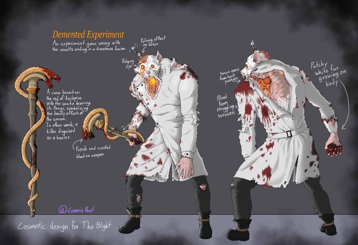 CosmicPoot's tweet photo. @DeadbyDaylight My re-entry for this year. Made some tweaks to what I had entered previously. https://t.co/zeHvGnV2dj