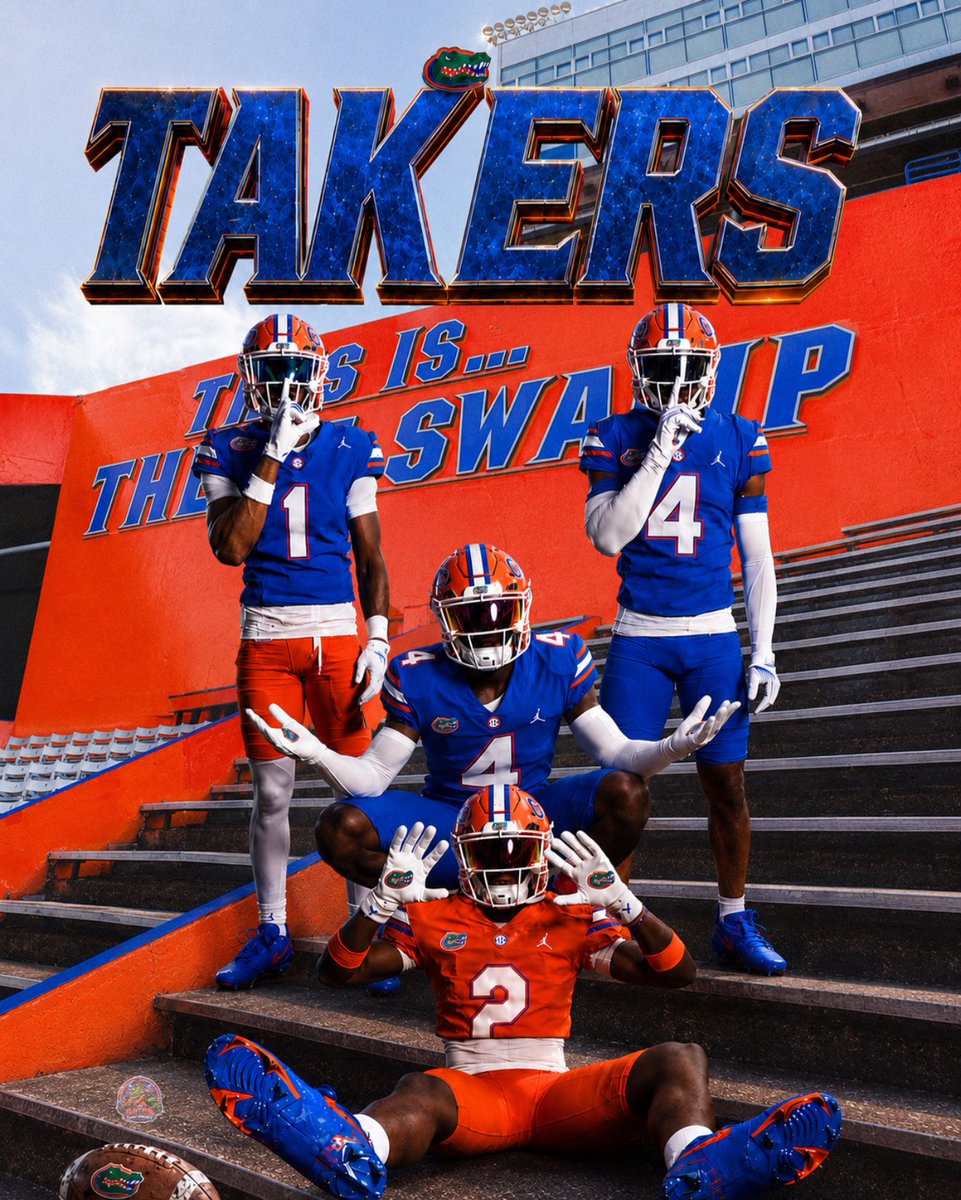 TheGatorConglo's tweet photo. Aamaury. Amare. Kamauri. Raheem. 
#TAKERS 🐊 https://t.co/0Fx1lS580s