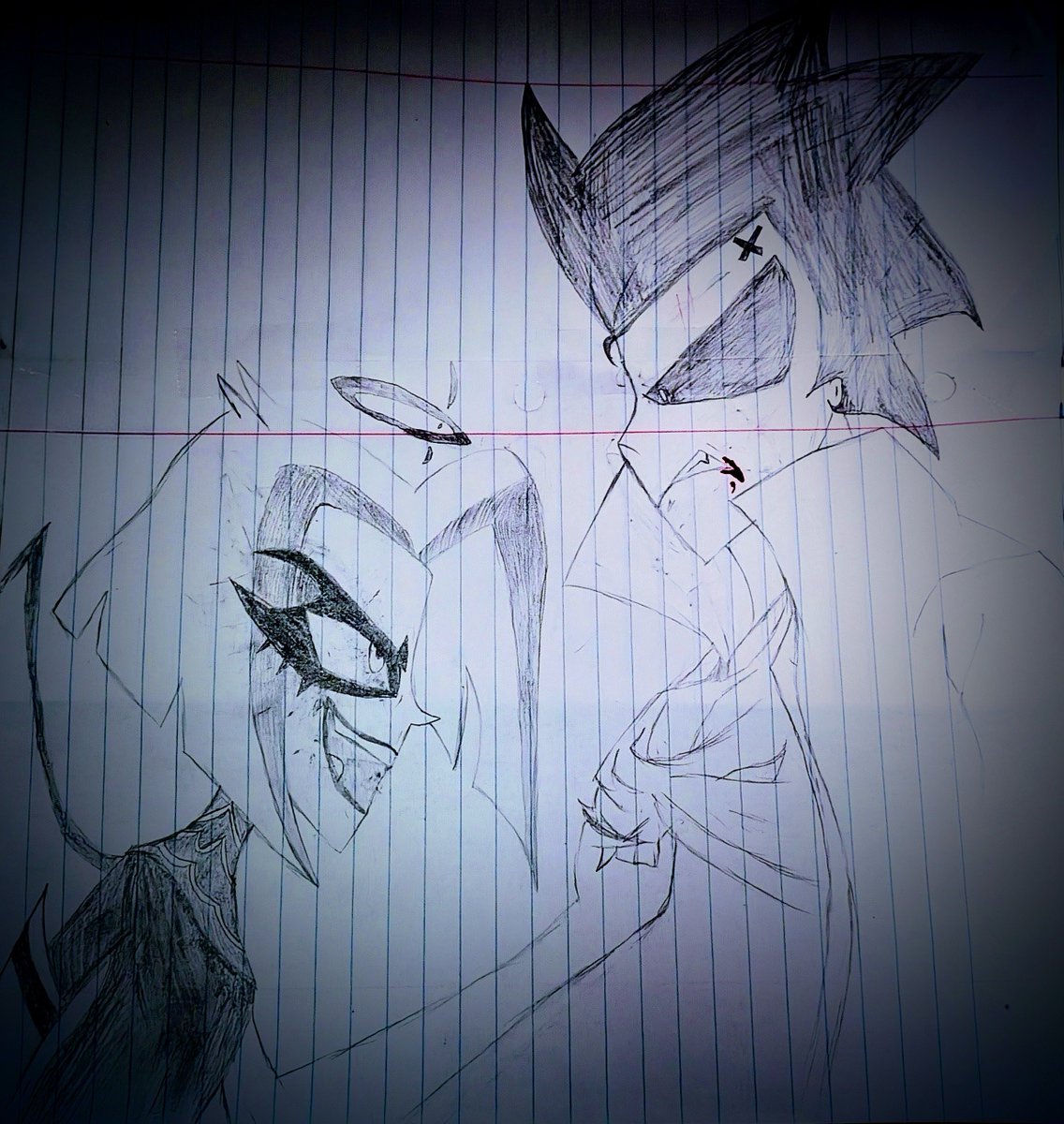 Ghosthunter2954's tweet photo. This is the drawing! I know it's not as detailed as I normally would do it

But honestly, this was just for fun. 

My next project will be more better! 

#lute #HazbinotelFanart #hazb https://t.co/ENA82vszyr