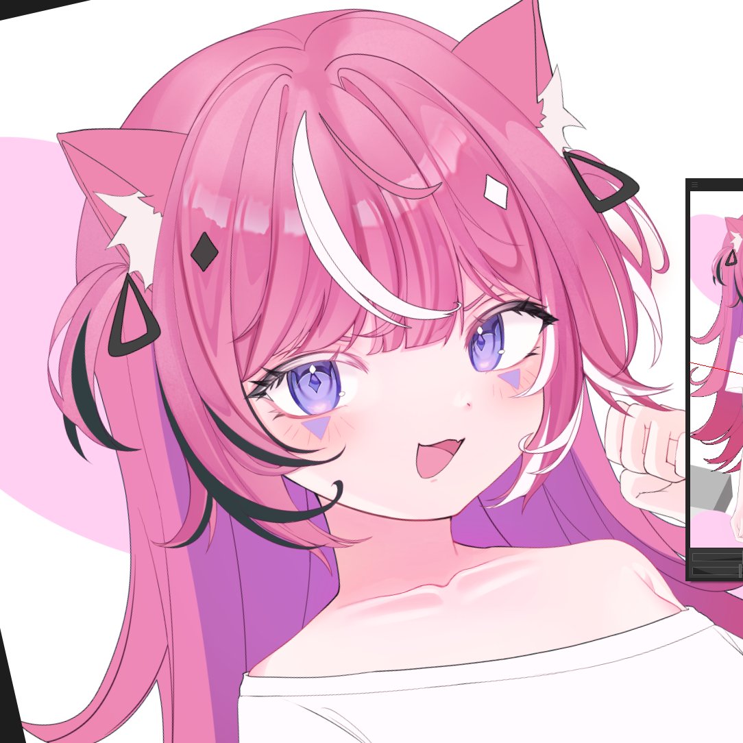 ikonomi_'s tweet photo. wip🎪🩷
#wip #イラスト #CAMILART https://t.co/WfQcaiatPG