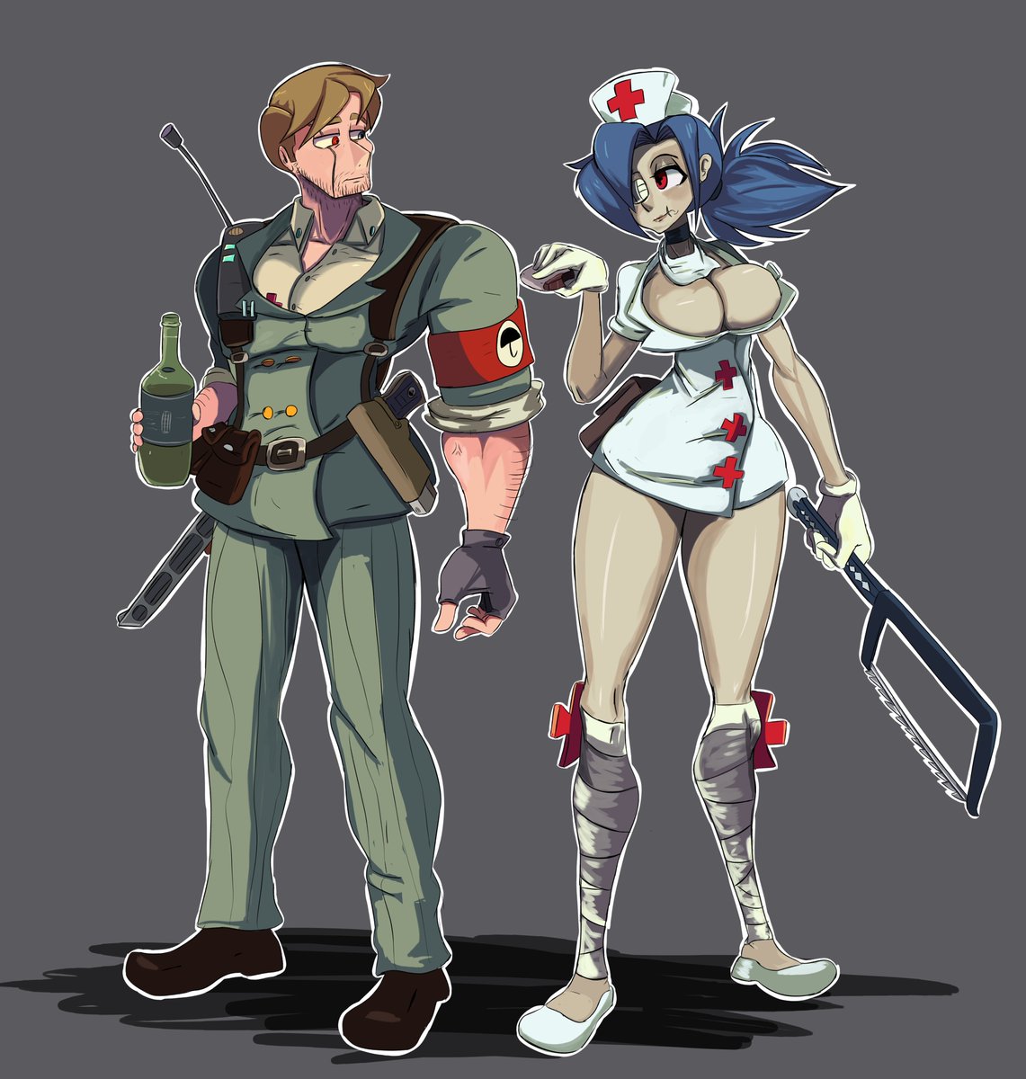 EriPf3's tweet photo. Les presento el
Valentine x Egorovich 
(solo que ahora ya no usa la máscara antigas ni casco) 
Porque este ship?
Pues la función de este ship es que Egorovich quiere ayudar a Valentine a ir por el camino de la redención,pero como?
Ya lo veremos jejeje. https://t.co/QBuzXOmDno
