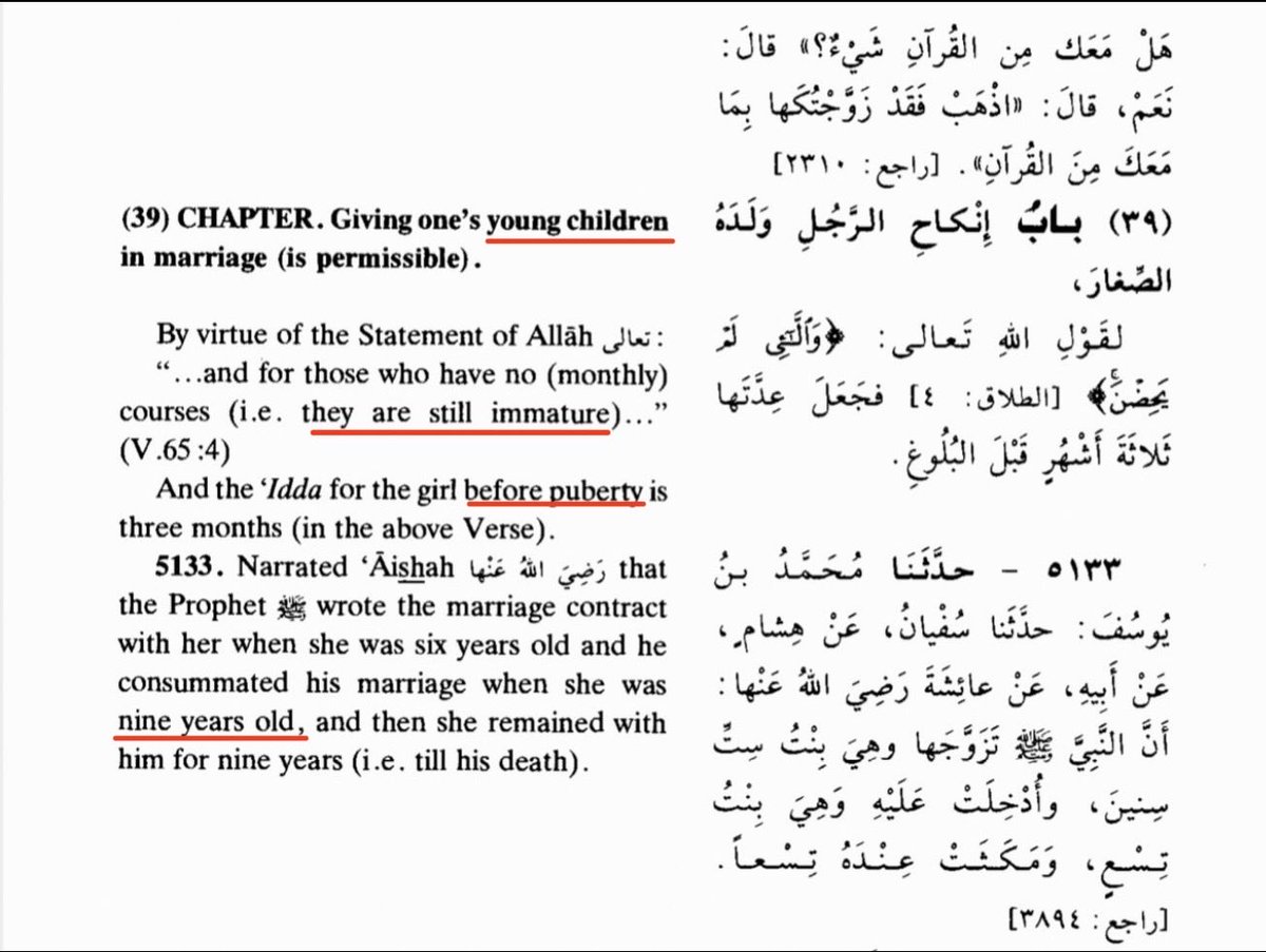 Sheikh_Itoff's tweet photo. @AG15262956 @5Pillarsuk To defend the “honour” of a guy that had sex with a prepubescent 9 year old girl? https://t.co/ZpkZX5xtHR