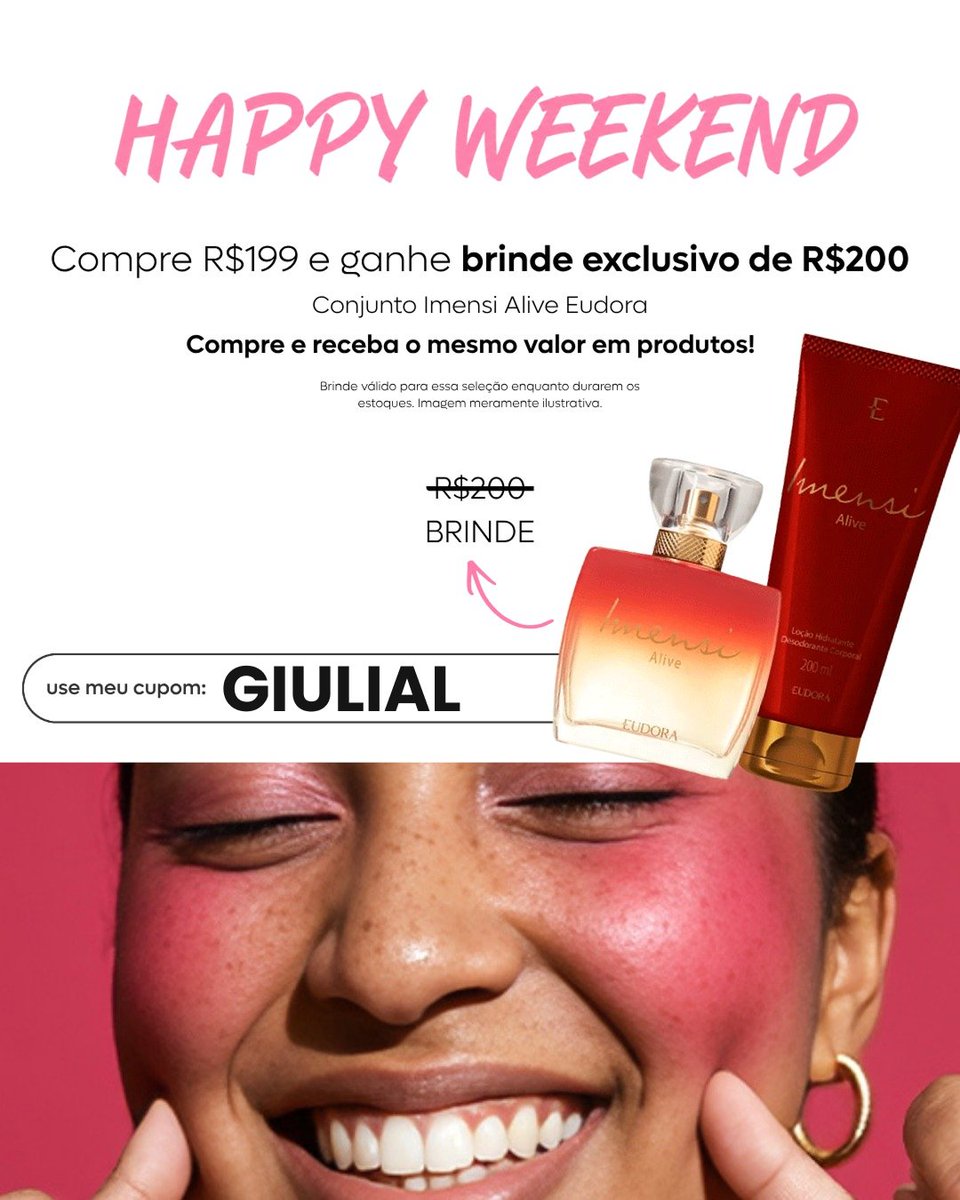 atalpromo's tweet photo. CORREEEE, vai esgotar!

compre R$ 199 na glam e ganhe kit Eudora, com 2 produtos, que vale R$ 200 😱🚨

a lista tá incrível, tem itens com até 80% off!

🏷️ cupom pra + desconto: GIULIAL

aproveite aqui ⤵️
https://t.co/yBnxLd9XEl

assine a glam aqui ⤵️
https://t.co/vWiijWEic5 https://t.co/BR5gUxyjmL