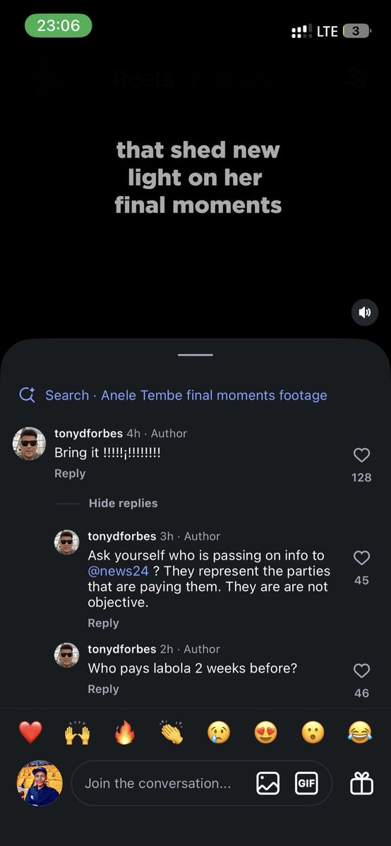 FusionistRSA's tweet photo. Uncle Tony AKA’s father on Instagram abt Anele Tembe’s video https://t.co/20faBqSLaL